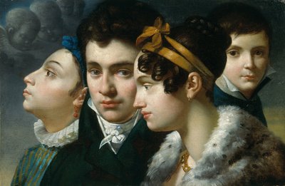 Rodinný portrét od Merry-Joseph Blondel
