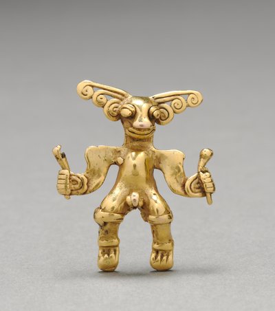 Přívěsek figurka, c. 1000-1550 (lité zlato) od Mesoamerican Mesoamerican