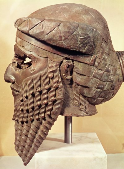Hlava Sargona I. (asi 2334-2279 př.nl) 2400-2200 př.nl (měď) (viz také 187024) od Mesopotamian