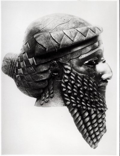 Hlava Sargona I. (asi 2334-2279 př.nl) 2400-2200 př.nl (měď) (viz také 189592) od Mesopotamian
