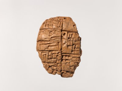 Klínová tableta: distribuce měděných nožů, cca 2600–2350 př. n. l. (hlína) od Mesopotamian Mesopotamian