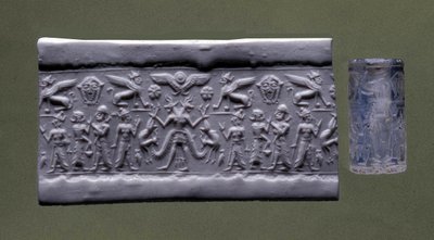 Těsnění válce, severní Sýrie (křemen) od Mesopotamian Mesopotamian