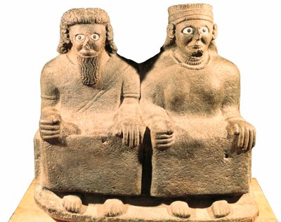 Bůh Hadad a bohyně Ištar od Mesopotamian Mesopotamian