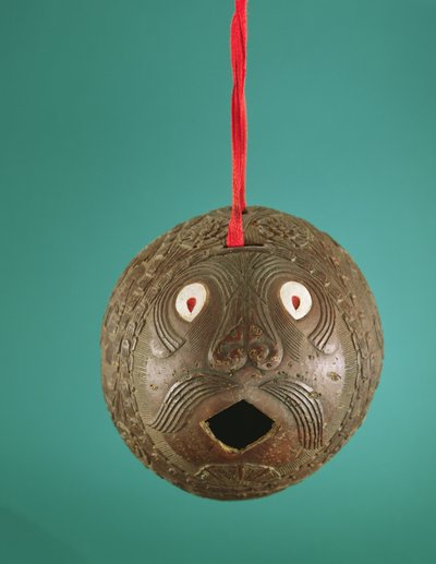 Vyřezávaná banka, konec 19. století (kokosový ořech) od Mexican School