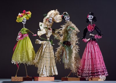 Dámy Dne mrtvých z Oaxacy od Mexican School