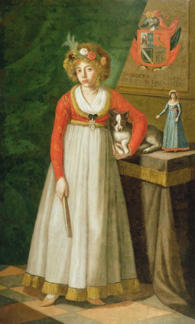 Portrét Isidora, 1810 od Mexican School