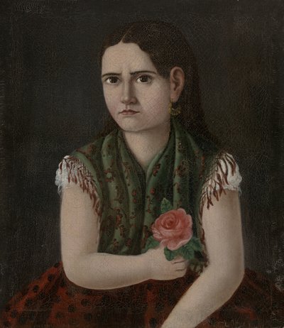 Portrét ženy, c.1880 od Mexican School