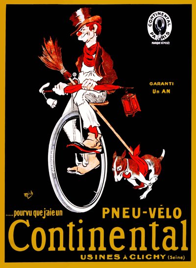 Reklamní plakát na pneumatiky Continental. od Mich