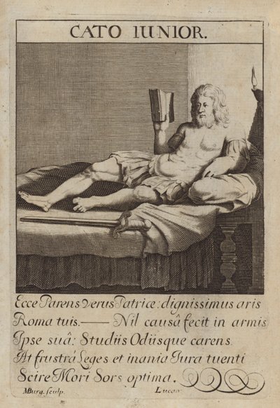 Cato mladší, římský státník od Michael Burghers