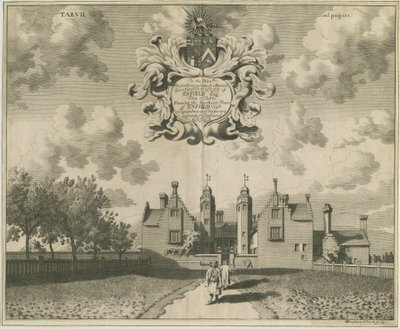Enville Hall: mědirytina, nd [1653-1686] od Michael Burghers