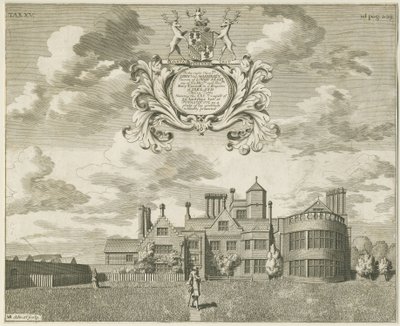 Fisherwick Hall: mědirytina, nd [1653-1686] (tisk) od Michael Burghers