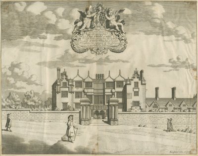 Keele Hall: mědirytina, nd [1653-1686] od Michael Burghers