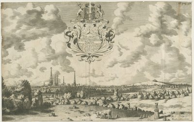 Lichfield - West North West Prospect: mědirytina, nd [1653 - 1686] od Michael Burghers