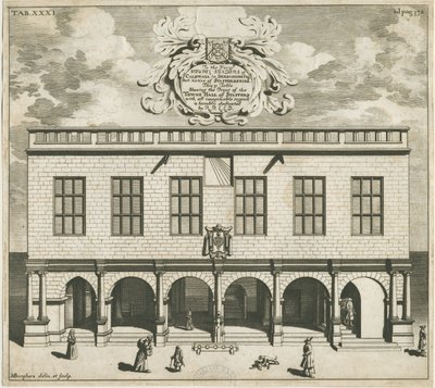 Stafford - Shire Hall: mědirytina, nd [1686] od Michael Burghers