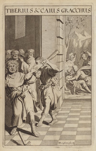 Tiberius a Caius Gracchus, římští politici od Michael Burghers