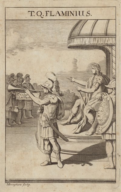 Titus Quinctius Flaminimus, římský generál od Michael Burghers