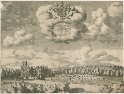 Trentham Hall: rytina, nd [1686] od Michael Burghers