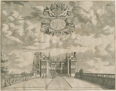 Trentham Hall: rytina, nd [1686] od Michael Burghers