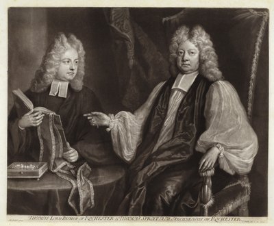 Portrét Thomase Sprata a syna od Michael Dahl