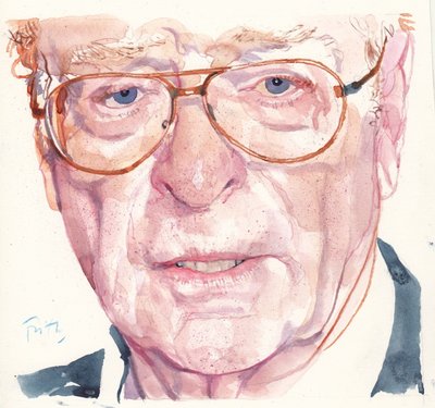 Michael Caine (akvarel) od Michael Frith
