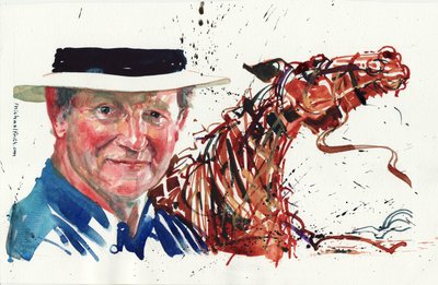 Michael Morpurgo (akvarel) od Michael Frith