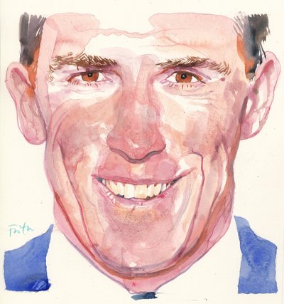 Rob Brydon (akvarel) od Michael Frith