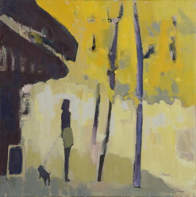Procházka u Seiny, 2015 (olej na plátně) od Michael G. Clark