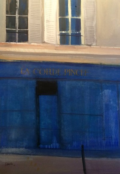 La Corde Pincée, 2015 (akvarel na papíře) od Michael G. Clark