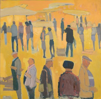 Den na trhu, 2017 (olej na plátně) od Michael G. Clark