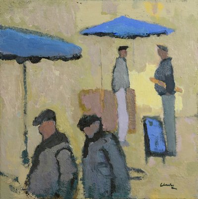 Úterý je tržní den, 2016 (olej na plátně) od Michael G. Clark