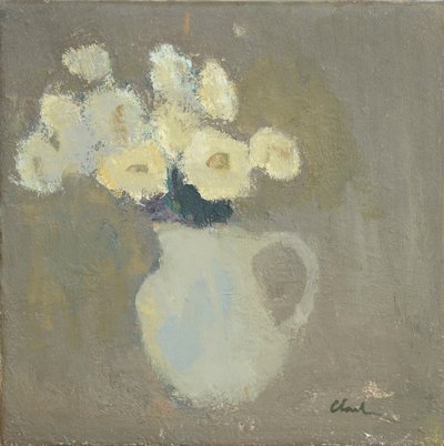 Bílé květy, 2016 (olej na plátně) od Michael G. Clark
