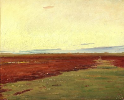 Západ slunce nad vodami mostu ve Skagenu. od Michael Peter Ancher