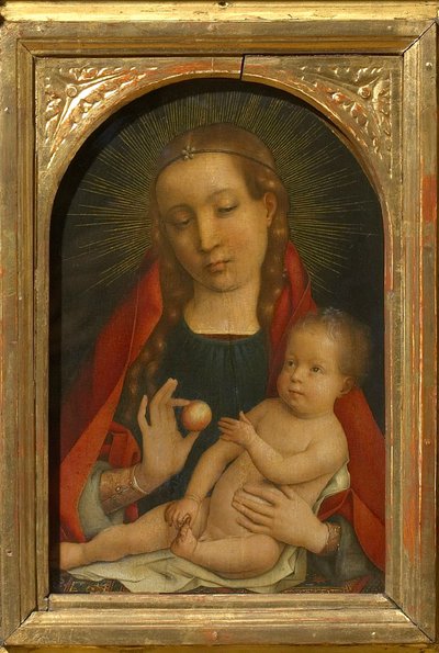 Panna a dítě, asi 1485. od Michael Sittow