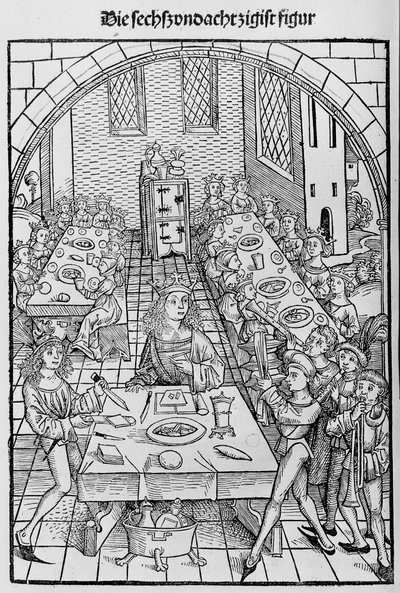 Pokladnice nebo svatyně zboží, bohatství spásy a věčného štěstí, 1491. od Michael Wolgemut