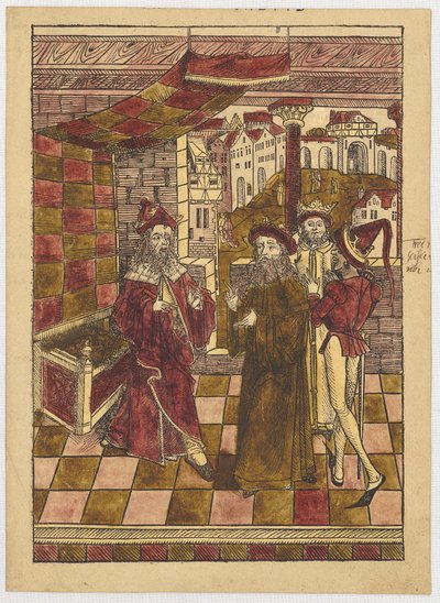 Die Heiligen Drei Könige vor Herodes od Michael Wolgemut