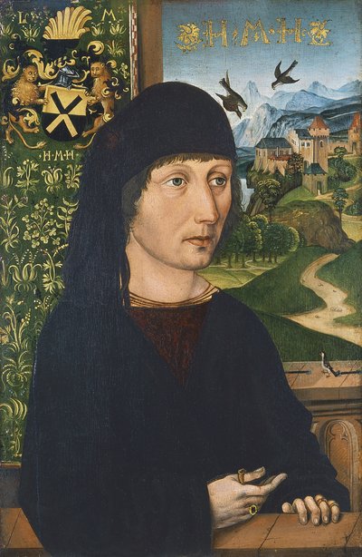 Portrét Levinus Memminger, cca 1485 od Michael Wolgemut