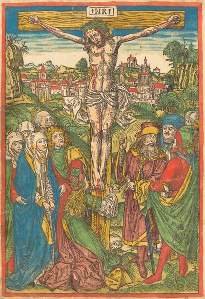 Ukřižování se svatou Marií Magdalenou od Michael Wolgemut