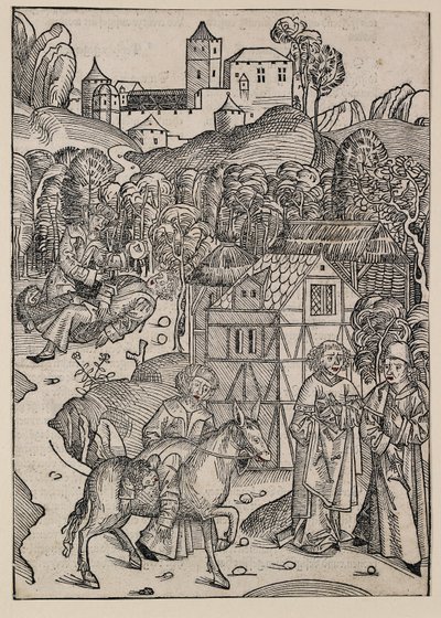 Druhá část podobenství o milosrdném Samaritánovi, c1491 od Michael Wolgemut
