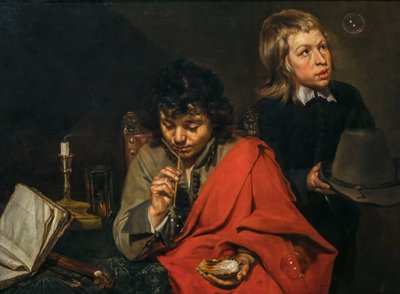 Boys Blowing Bubbles, cca 1640 (olej na plátně) od Michaelina Wautier