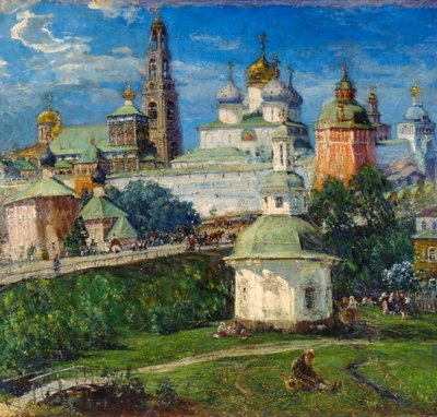 Lavra Trojice svatého Sergia v Sergiyev Posad, 1910. od Michail Boskin