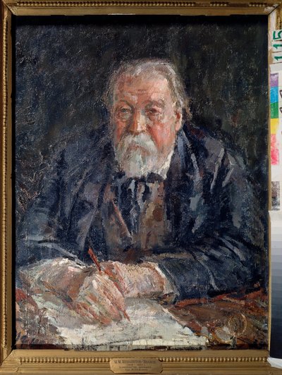 Portrét skladatele Michaila Ippolitova Ivanova (Ippolitov-Ivanov) (1859-1935). Obraz Michaila Fjodoroviče Šemjakina (Chemiakin) (1875-1944), olej na plátně od Michail Fyodorovich Shemyakin
