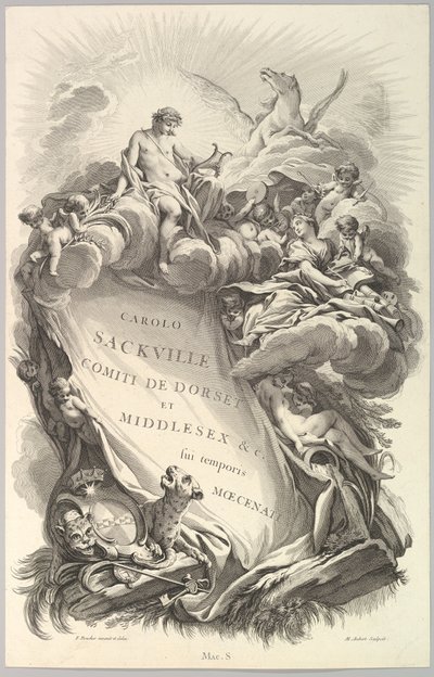 Frontispis pro hrobku Charlese Sackvilla, hraběte z Dorsetu Frontispis pro ..., ca. 1736. od Michel Aubert
