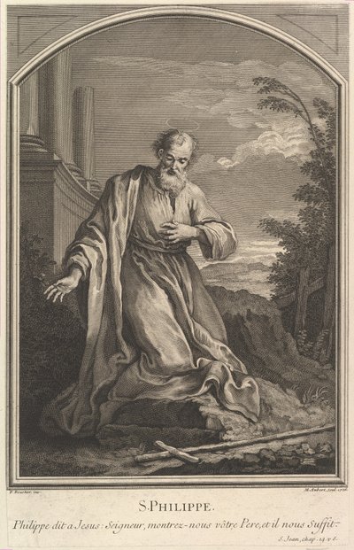 Svatý Filip, 1726. od Michel Aubert