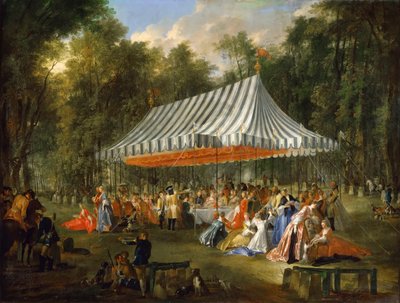 Oslavu pořádá le Prince Louis François de Conti na počest Charlese Williama Ferdinanda, Heredi od Michel Barthelemy Ollivier