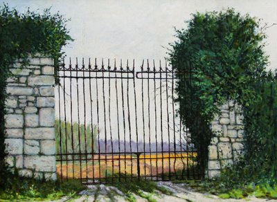 La Porte des Champs, 2003 (olej na desce) od Michel Bultet