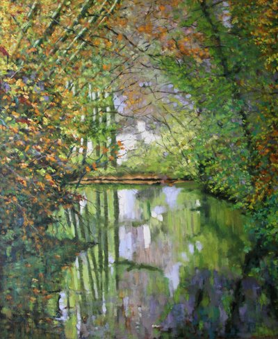 Pohled na Essonne, od Michel Bultet