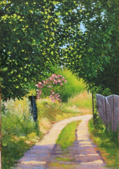 Went to the oil portal, 2018 (olej na plátně) od Michel Bultet