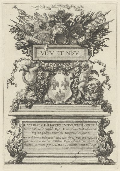Frontispis od Michel Dorigny, after Simon Vouet