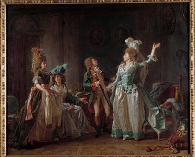 Obraz The Depart of the Dragon od Michela Garniera (1753-1819). 1780 Rozm. 0,54 x 0,65 m. Paříž, Musee Carnavalet od Michel Garnier