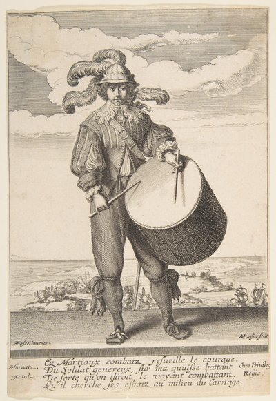 Bubeník, 1620-1667. od Michel Lasne